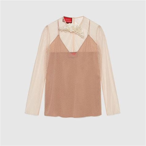 gucci tulle top|gucci tops for women.